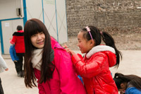 Voluntary services inspire Wong Nga-ue, a student of HD Programme in Human Services, to keep a contented mind